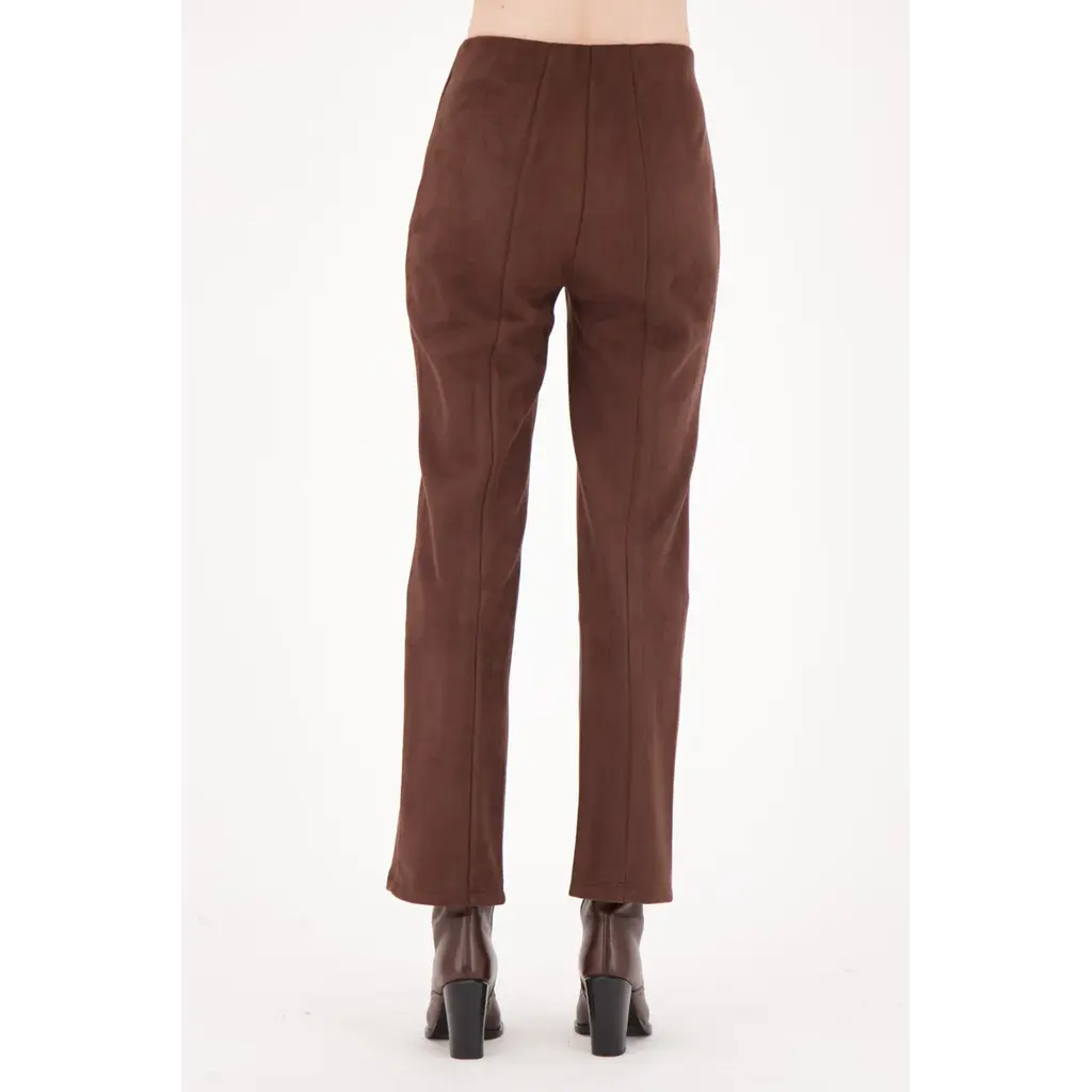 SPANNER SPANNER 25H PANTALON FAUX SUEDE CHOCOLAT