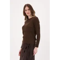 SPANNER SPANNER 25H PULL TRICOT CHEVRON CREWNECK CHOCOLAT