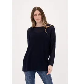 SPANNER SPANNER 25H TOP LOOSE KNIT MARINE