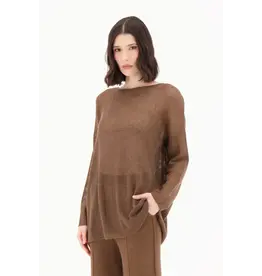 SPANNER SPANNER 25H TOP LOOSE KNIT CHOCOLAT