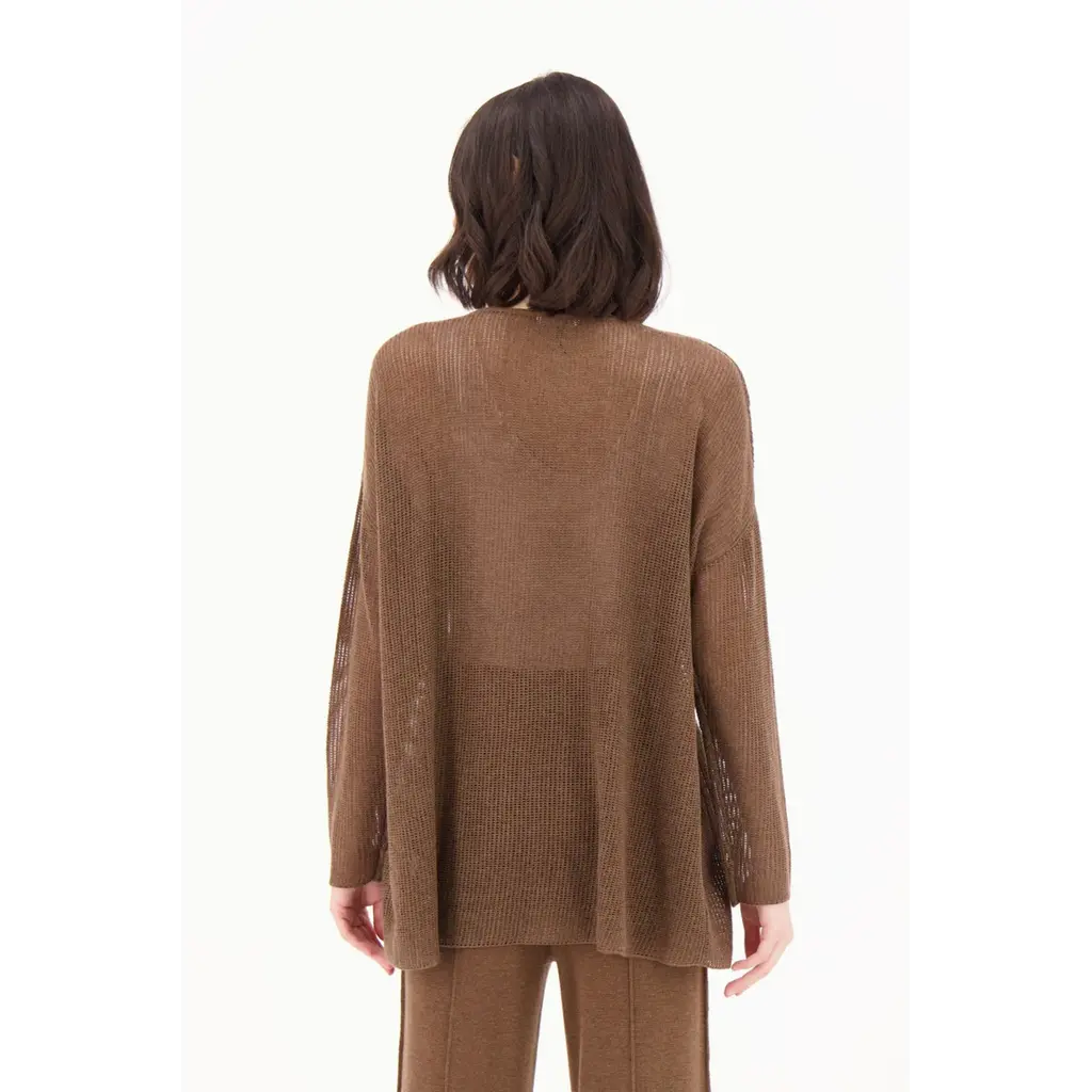 SPANNER SPANNER 25H TOP LOOSE KNIT CHOCOLAT