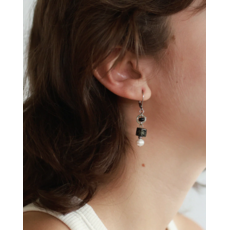 ANNE MARIE CHAGNON AM CHAGNON BOUCLES OREILLE FAWARIS ARGENT DUSK