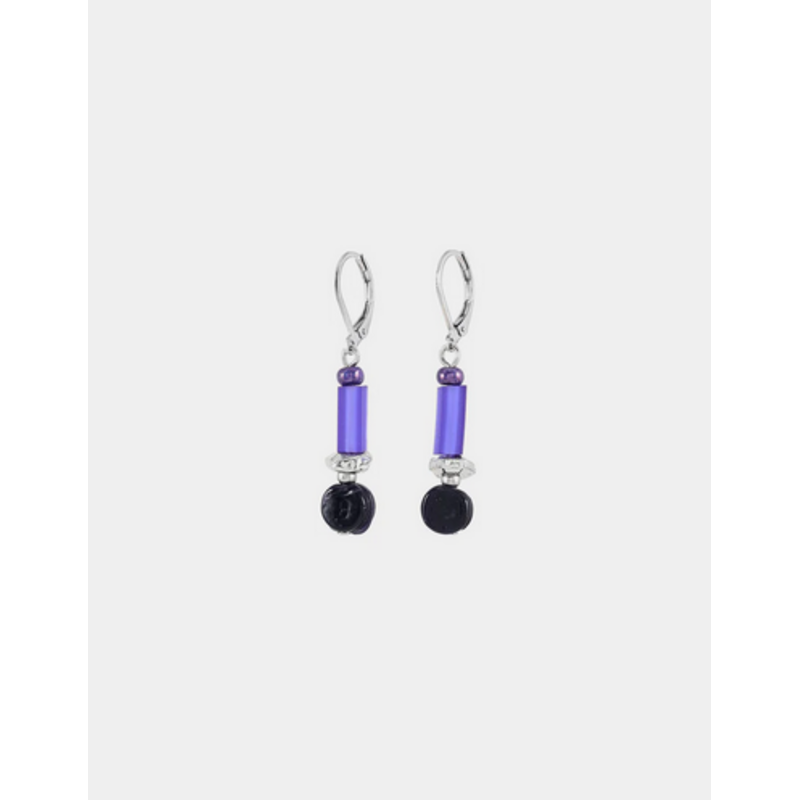 ANNE MARIE CHAGNON AM CHAGNON BOUCLES OREILLE DIYA ARGENT DUSK