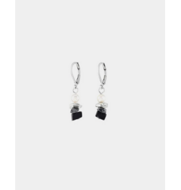 ANNE MARIE CHAGNON AM CHAGNON BOUCLES OREILLE DIANTHA ARGENT NOCTURNE