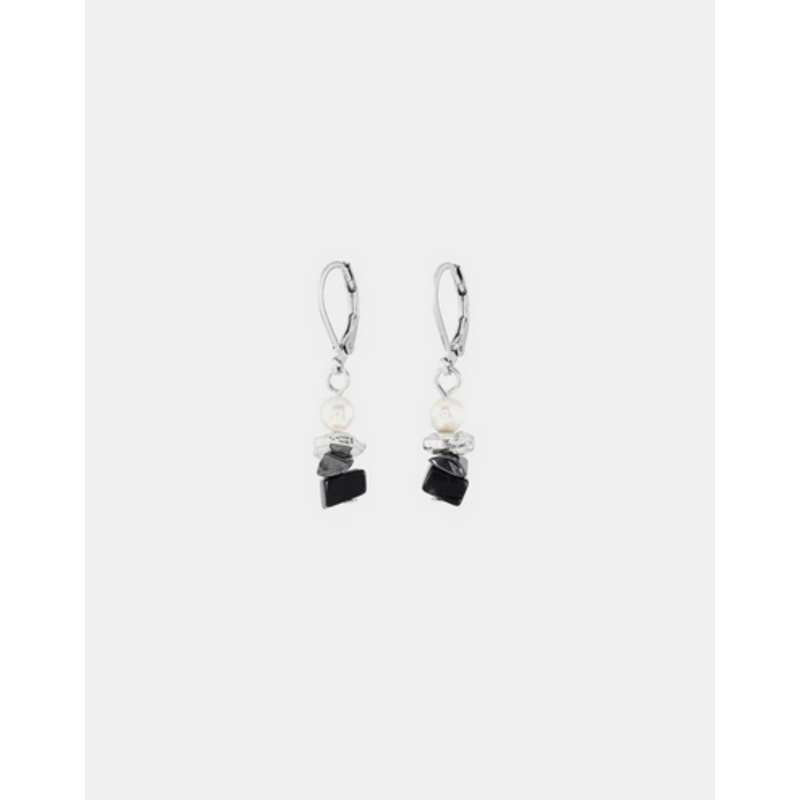 ANNE MARIE CHAGNON AM CHAGNON BOUCLES OREILLE DIANTHA ARGENT NOCTURNE