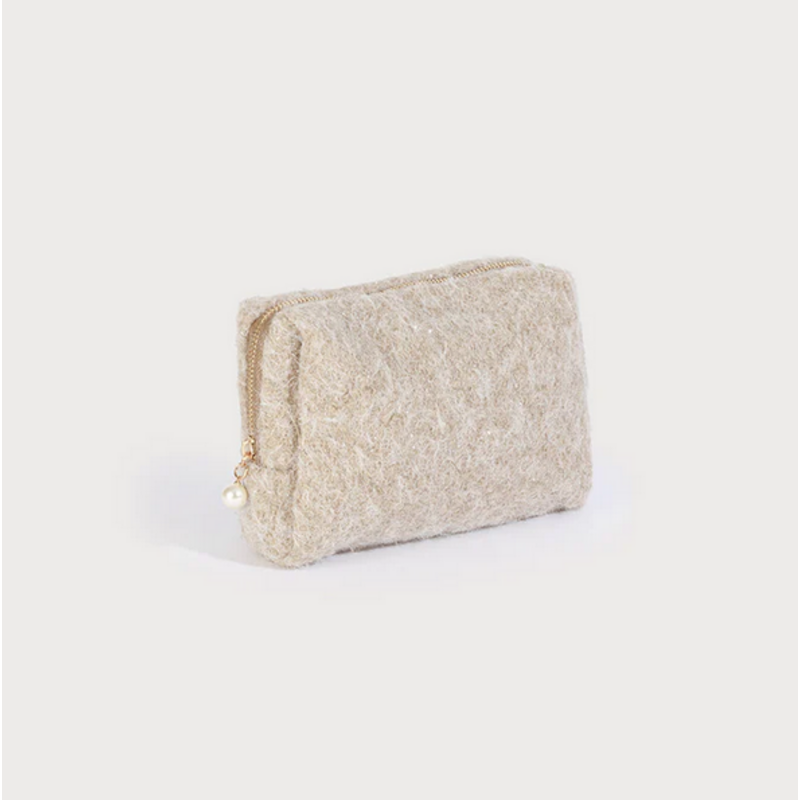 CARACOL CARACOL PETITE POCHETTE COSMETIQUE PERLE 7178 BGE