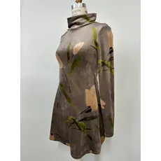 KOLLONTAÏ KOLLONTAI 25H TUNIQUE HOLLY FLEURS TAUPE