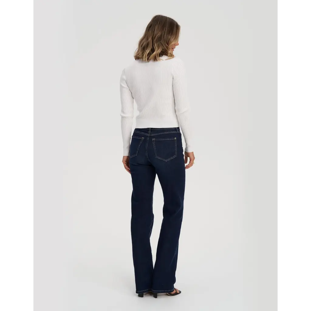 YOGA JEANS YOGA JEANS CHLOE STRAIGHT 2015C  30'' DARK INDIE