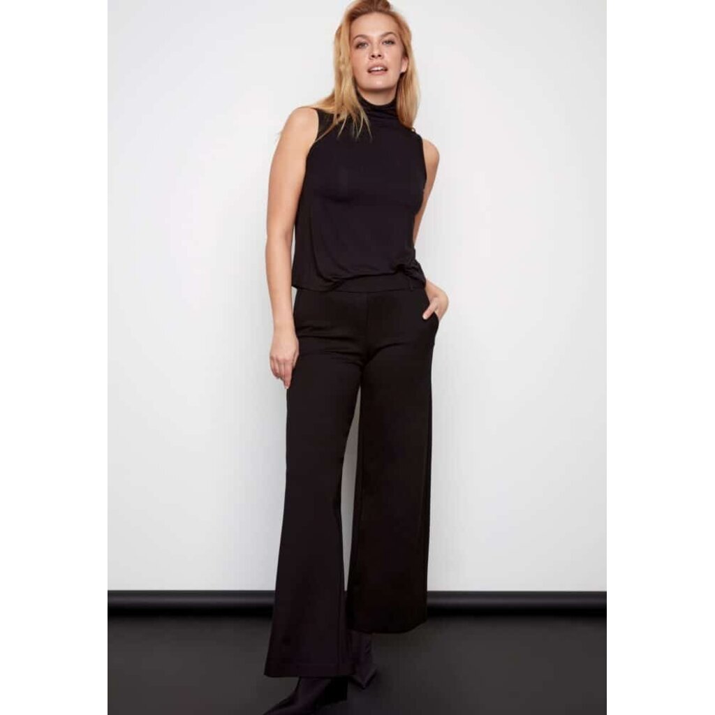 I LOVE TYLER MADISON TYLER MADISON 25H PANT AUDREY WIDE LEG BLACK