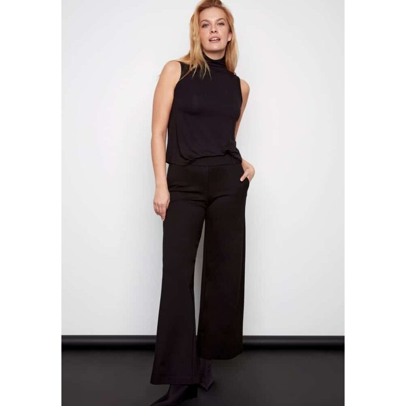 I LOVE TYLER MADISON TYLER MADISON 25H PANT AUDREY WIDE LEG BLACK
