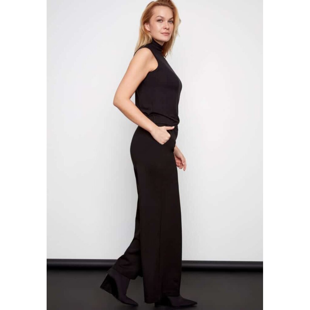 I LOVE TYLER MADISON TYLER MADISON 25H PANT AUDREY WIDE LEG BLACK