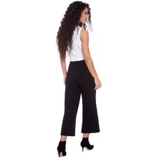 I LOVE TYLER MADISON TYLER MADISON 25H PANT CROP WIDE LEG BLACK