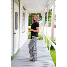 RIEN NE SE PERD TOUT SE CREE RIEN NE SE PERD 26E PALAZO MANGO NOIR/IVOIRE