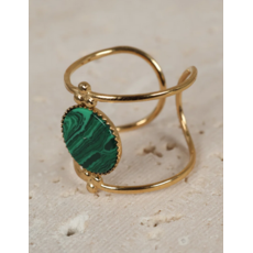 NOEVAH NOEVAH BAGUE ALMALFI MALACHITE