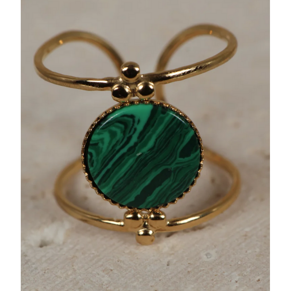 NOEVAH NOEVAH BAGUE ALMALFI MALACHITE