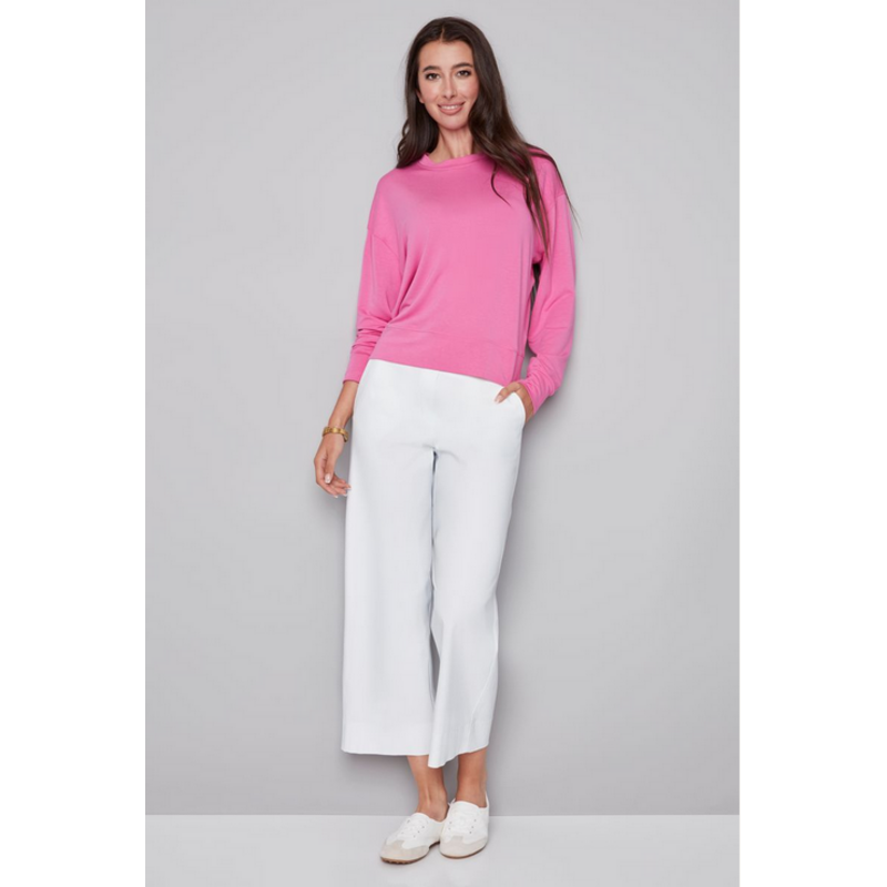 I LOVE TYLER MADISON TYLER MADISON 268013 LONG SLEEVE CREW NECK CHERRY