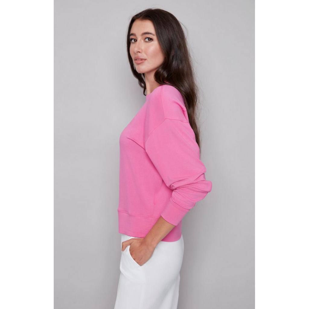 I LOVE TYLER MADISON TYLER MADISON 268013 LONG SLEEVE CREW NECK CHERRY