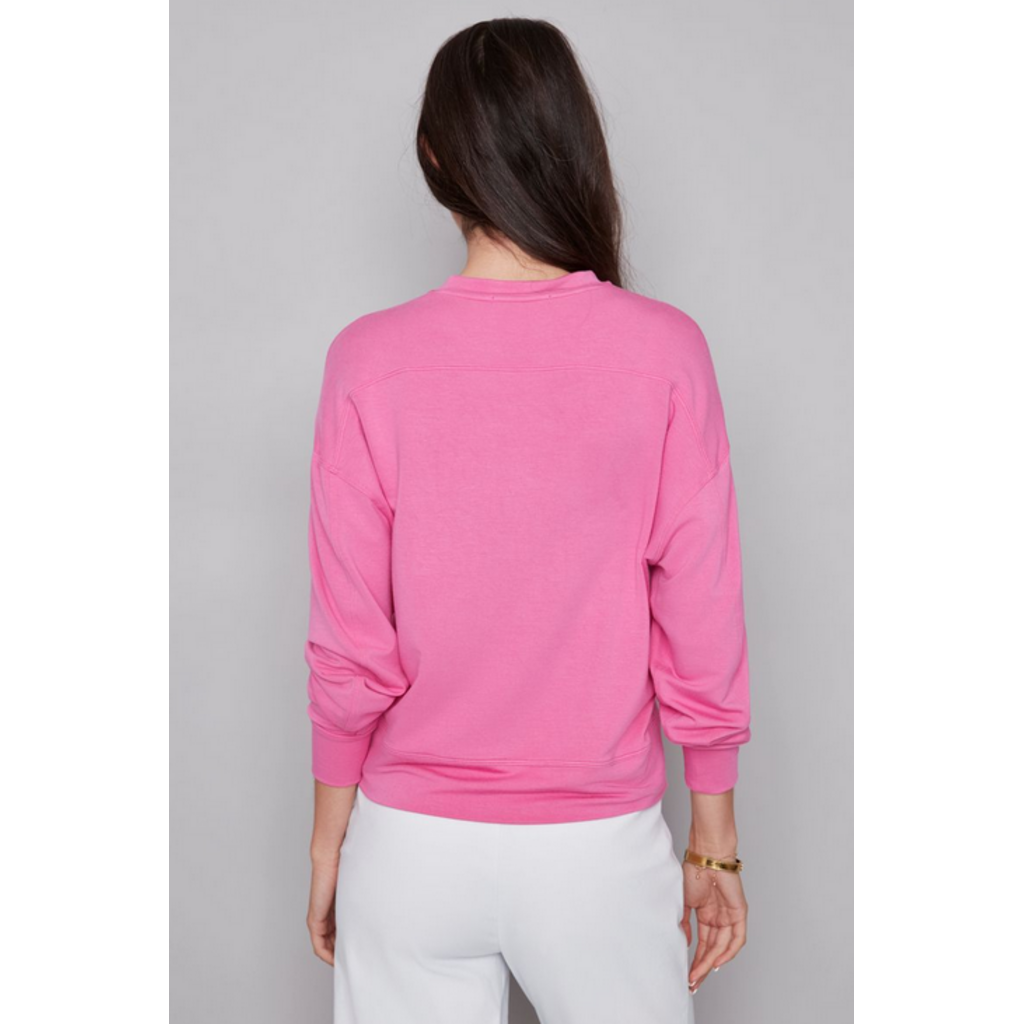 I LOVE TYLER MADISON TYLER MADISON 268013 LONG SLEEVE CREW NECK CHERRY