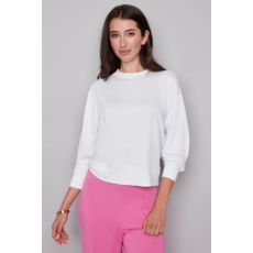 I LOVE TYLER MADISON TYLER MADISON 268013 LONG SLEEVE CREW NECK WHITE