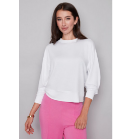 I LOVE TYLER MADISON TYLER MADISON 268013 LONG SLEEVE CREW NECK WHITE