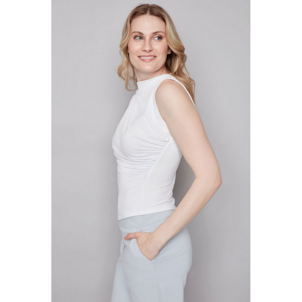 I LOVE TYLER MADISON TYLER MADISON 528003 TOP SLEEVELESS WHITE