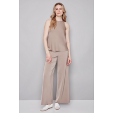I LOVE TYLER MADISON TYLER MADISON 25H PANTALON WIDE LEG SATINE ALMOND
