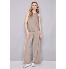 I LOVE TYLER MADISON TYLER MADISON 25H PANTALON WIDE LEG SATINE ALMOND