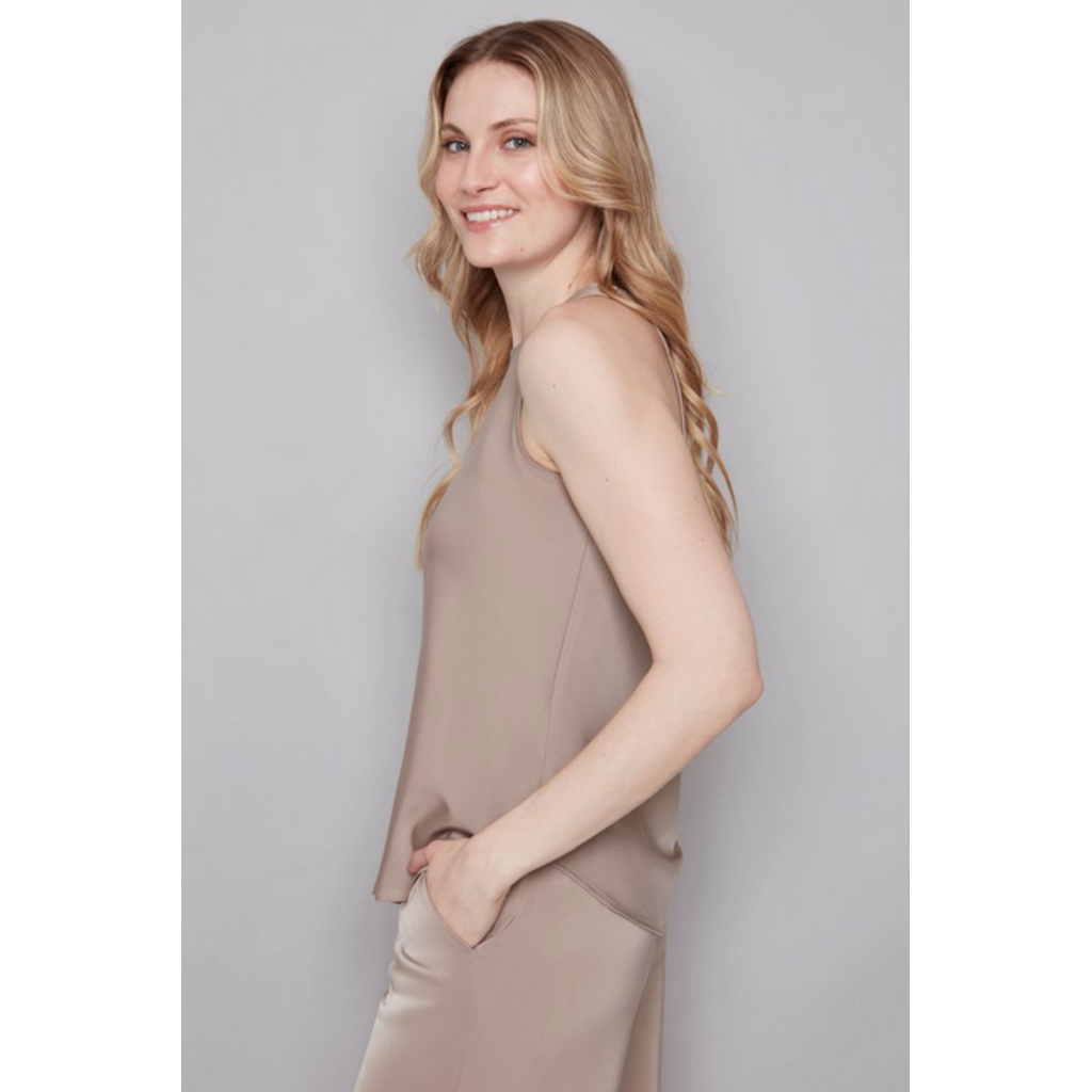 I LOVE TYLER MADISON TYLER MADISON 25H TOP S MANCHE ZIP SATINE ALMOND