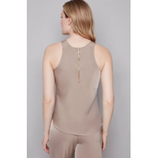 I LOVE TYLER MADISON TYLER MADISON 25H TOP S MANCHE ZIP SATINE ALMOND