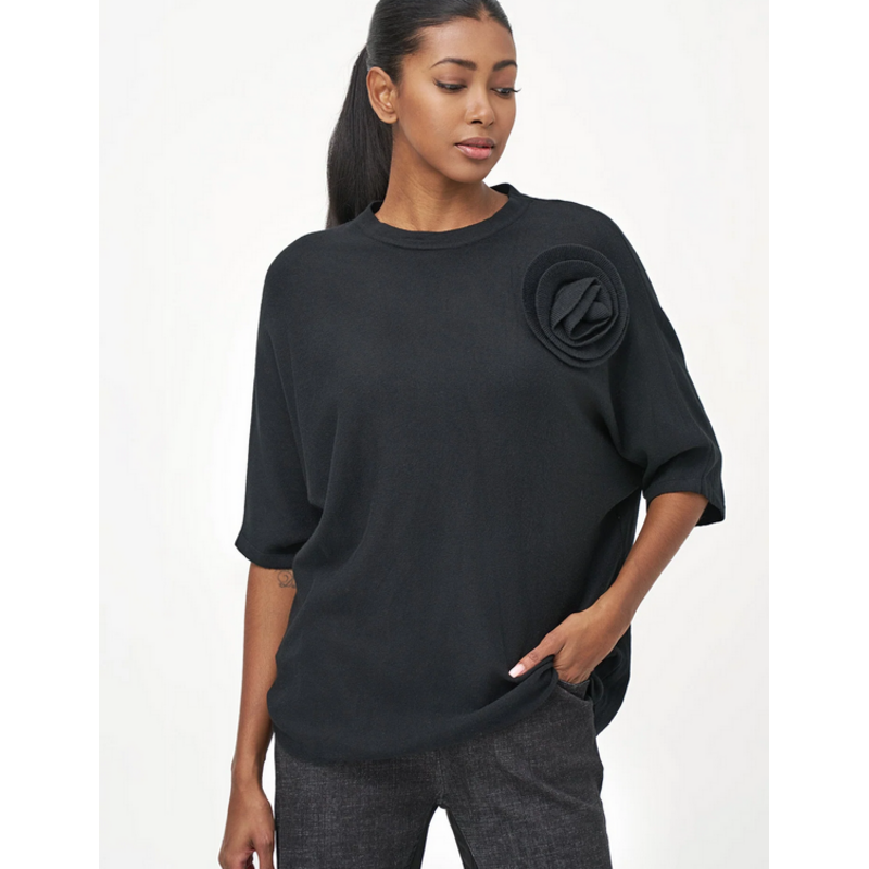 M MADE IN ITALY M MADE IN ITALY 25H TOP FLEUR BOUTONNIERE BLACK