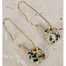 NOEVAH NOEVAH BOUCLES D'OREILLE VIOLETTE AFRICAINE TURQUOISE