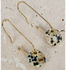 NOEVAH NOEVAH BOUCLES D'OREILLE VIOLETTE AFRICAINE TURQUOISE