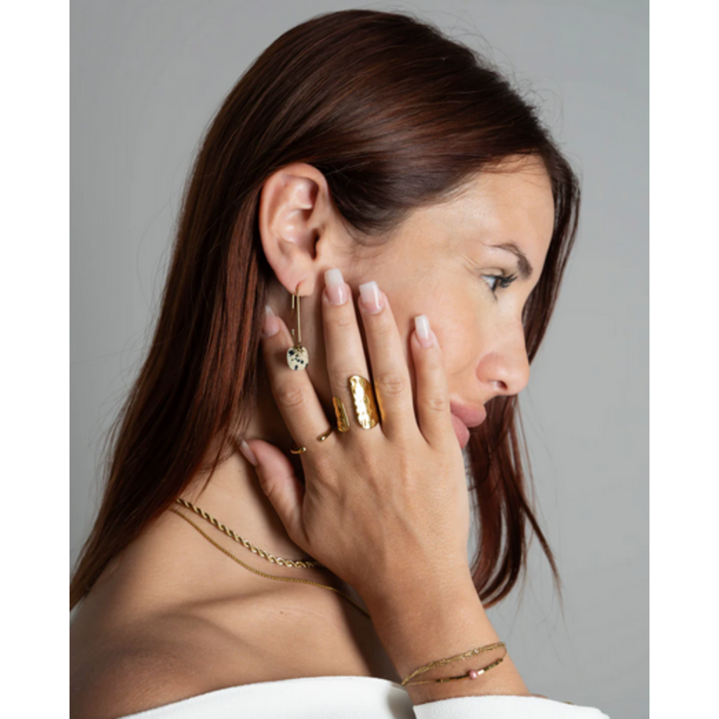 NOEVAH NOEVAH BOUCLES D'OREILLE VIOLETTE AFRICAINE TURQUOISE