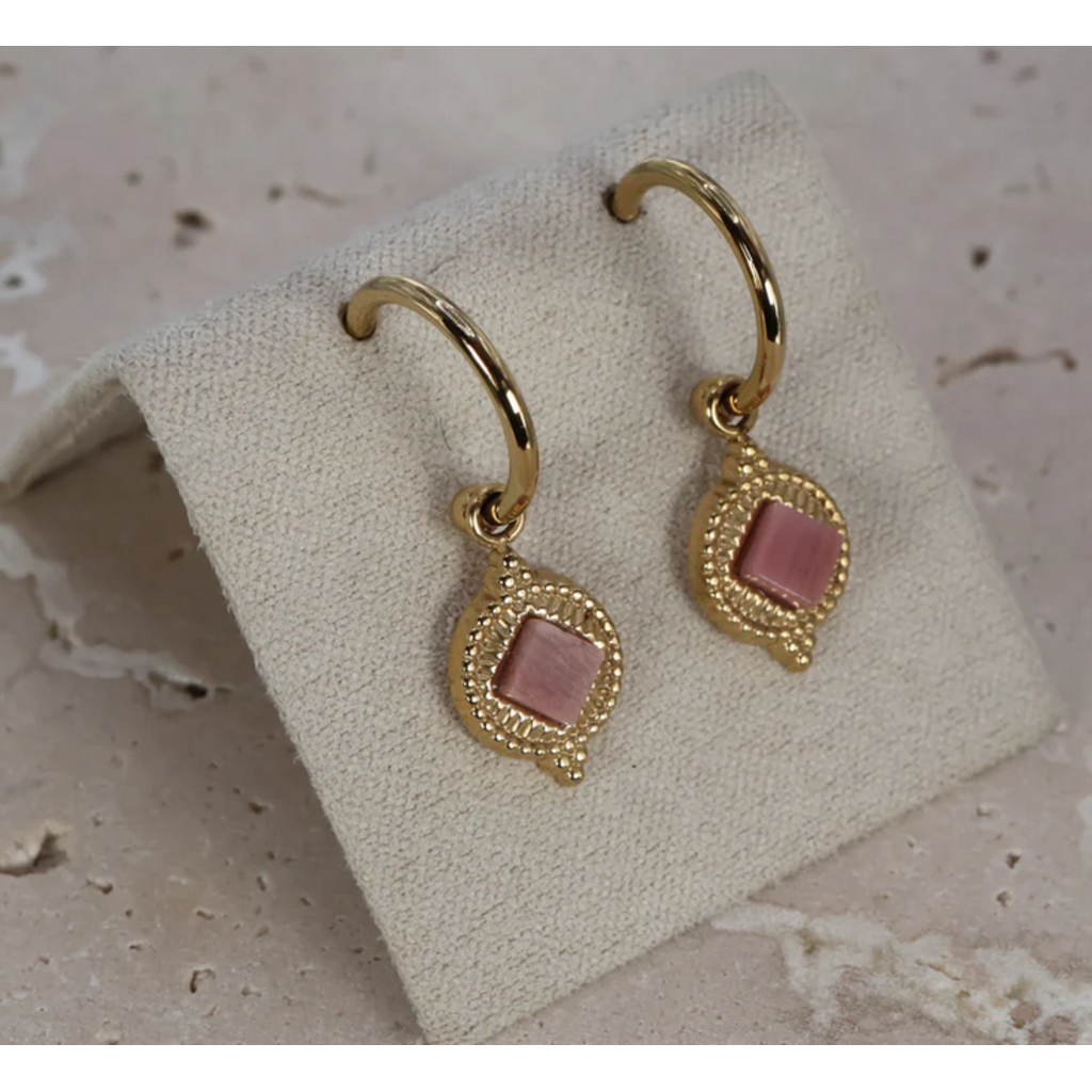 NOEVAH NOEVAH BOUCLES MARGUERITE RHODOCROSITE
