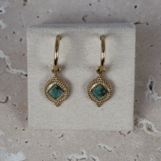 NOEVAH NOEVAH BOUCLES  MARGUERITE JADE AFRICAINE