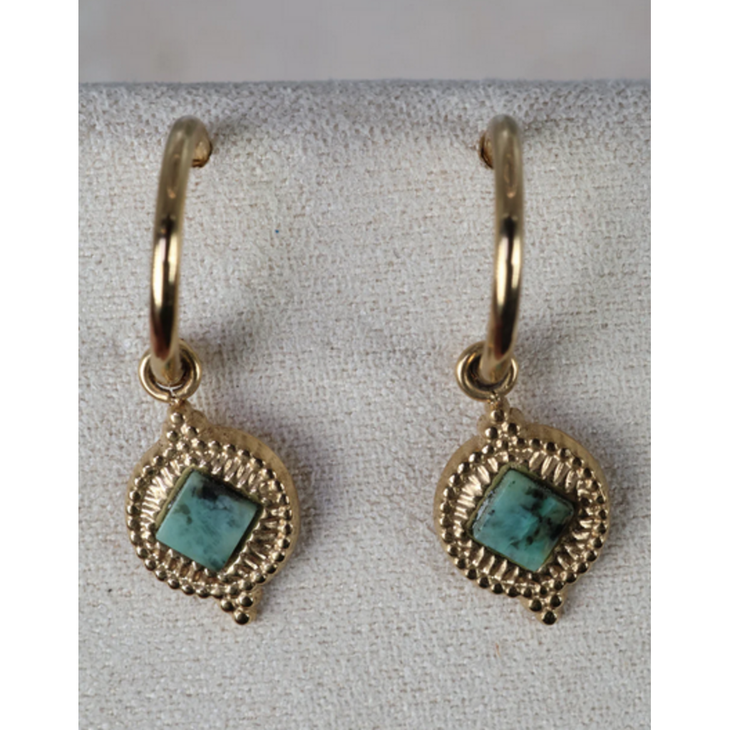 NOEVAH NOEVAH BOUCLES  MARGUERITE JADE AFRICAINE