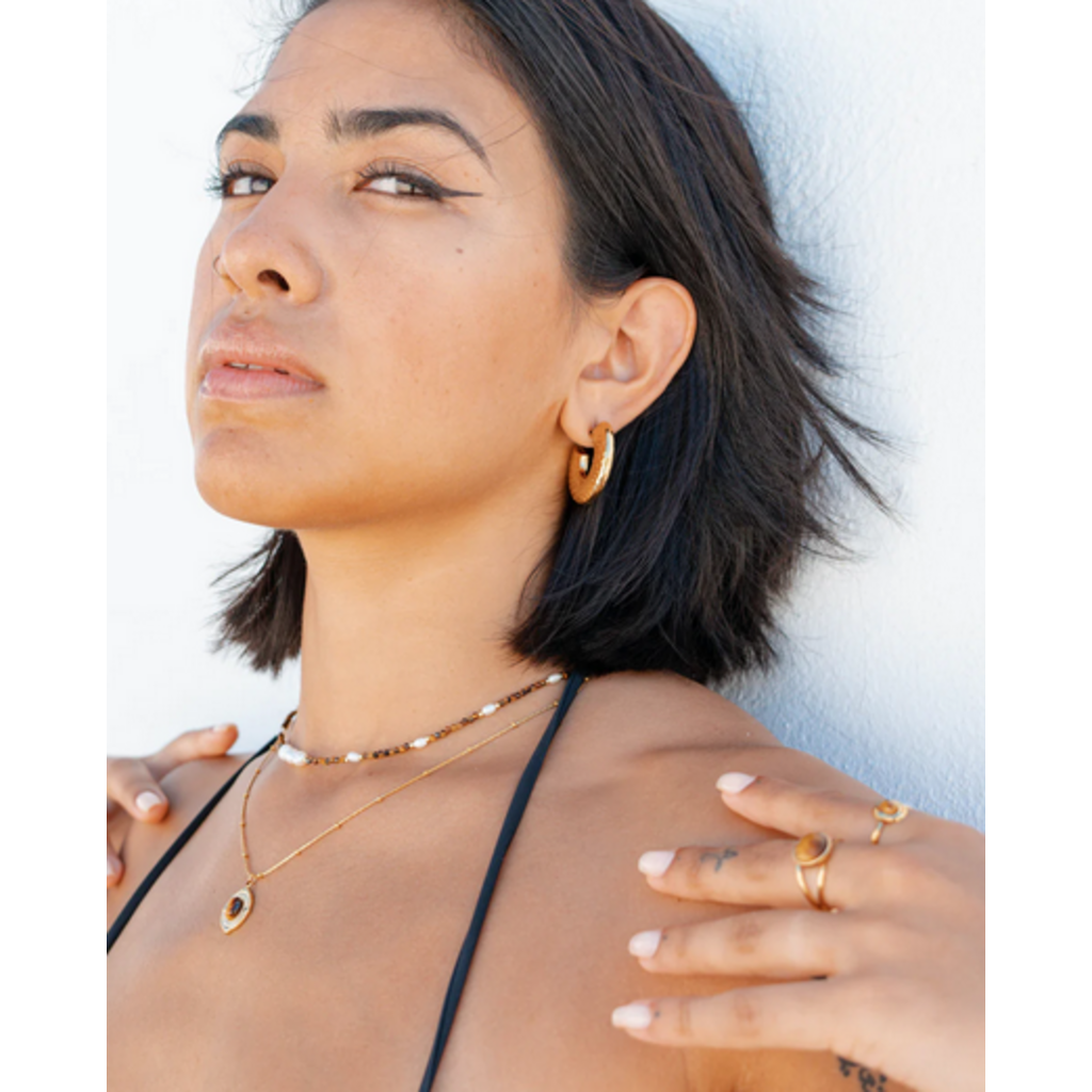 NOEVAH NOEVAH BOUCLES D'OREILLE MUGUET OR