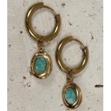 NOEVAH NOEVAH BOUCLES D'OREILLE AMALYA JADE AFRICAINE