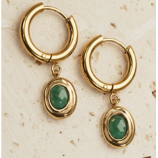 NOEVAH NOEVAH BOUCLES D'OREILLE AMALYA AMAZONITE