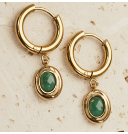 NOEVAH NOEVAH BOUCLES D'OREILLE AMALYA AMAZONITE