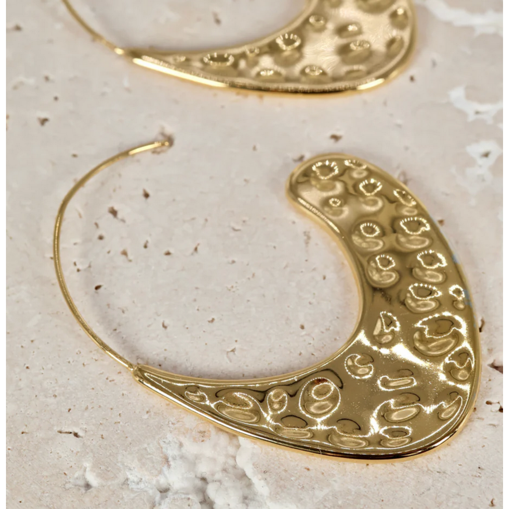 NOEVAH NOEVAH BOUCLES D'OREILLE ANEMONE OR