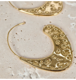 NOEVAH NOEVAH BOUCLES D'OREILLE ANEMONE OR