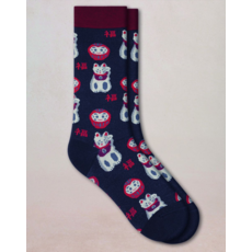 BLEU FORÊT BLEU FORET CHAUSSETTE PORTE BONHEUR MARINE