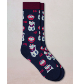 BLEU FORÊT BLEU FORET CHAUSSETTE PORTE BONHEUR MARINE