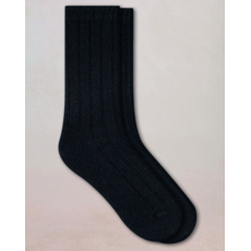 BLEU FORÊT BLEU FORET CHAUSSETTE LAINE ALPAGA A COTES 6570 NOIR