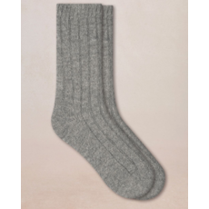 BLEU FORÊT BLEU FORET CHAUSSETTE LAINE ALPAGA A COTES 6570 GRIS FLANELLE