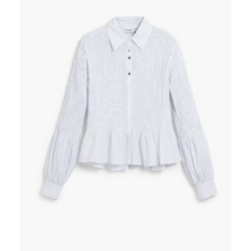 DESIGUAL DESIGUAL 26E CHEMISE MURI BAS A VOLANTS BLEU/BLANC