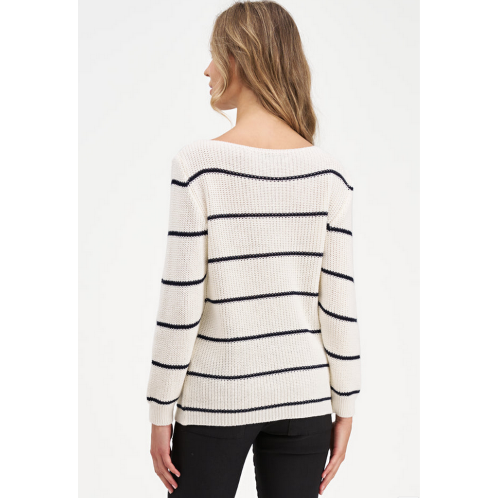 M MADE IN ITALY M MADE IN ITALY 26E 33/G04Y TRICOT LEGER LIGNE OFFWHITE