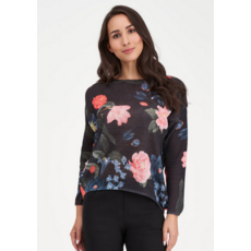 M MADE IN ITALY M MADE IN ITALY 26E 33/9006Y TRICOT ETE FLEUR NOIR