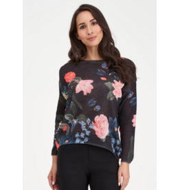 M MADE IN ITALY M MADE IN ITALY 26E 33/9006Y TRICOT ETE FLEUR NOIR